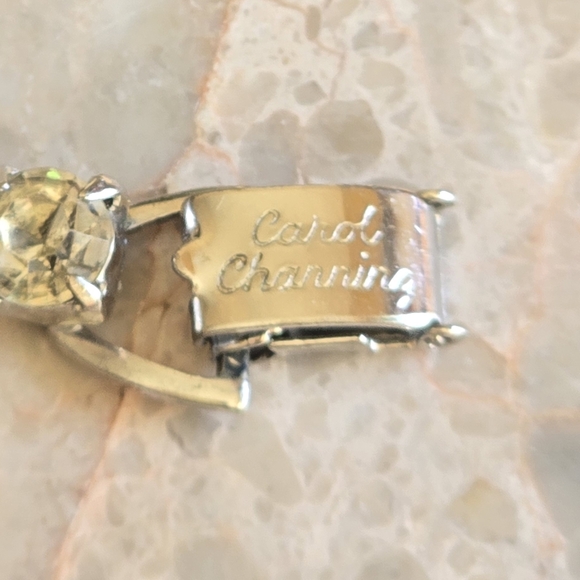 Vintage 1950 Coro rhinestone tennis bracelet set w/earring for Carol Channing - Picture 5 of 8